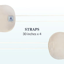 Load image into Gallery viewer, Castor Oil Pack for Liver (Compress) by Queen of the Thrones - Less Mess, Reusable, Comfort Sleep Fit - Organic Cotton Flannel, Soft Ties & Naturopathic Doctor Designed (Castor Oil sold separately)