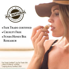 Load image into Gallery viewer, Bee Bella Lip Balm Unflavored (3 Pack) - With Beeswax, Coconut Oil, Jojoba Oil, Vitamin E Oil, Argan Oil and More for Soft and Smooth Lips - Long-Lasting Moisture - Handmade in the USA, A thoughtful back-to-school or teacher appreciation gift.
