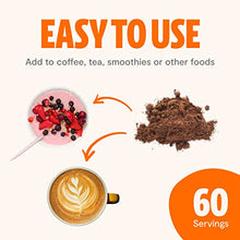 Load image into Gallery viewer, FreshCap Chaga Organic Mushrooms Extract Powder - Antioxidant, Digestive Health, Immune Support Supplement - Vegan, Pure Fruiting Body Extract - Add to Coffee/Tea/Smoothies - 2.1 Ounces