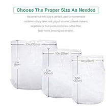 Load image into Gallery viewer, Bellamei Nut Milk Bag Reusable Food Strainer Nut Bags for Straining Almond/Soy Milk Greek Yogurt Professional for Cold Brew Coffee Tea Beer Celery Juice Fine Nylon Mesh(3 pack-8"x12"/10"x12"/13"x13")