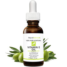Load image into Gallery viewer, Vitamin E Oil - 100% Pure & Natural, 42,900 IU. Repair Dry, Damaged Skin from Surgery & Acne, Age Spots & Wrinkles. Boost Collagen for Moisturized, Youthful-Looking Skin. d-Alpha tocopherol, 1 Fl Oz