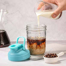 Load image into Gallery viewer, Aieve Mason Jar Lids, 4 Pack Wide Mouth Mason Jar Pour Spout Lid, Canning Lids with Flip Top Lid, Leak-Proof
