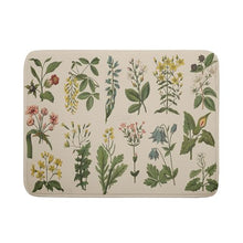 Load image into Gallery viewer, Flower Herbs Dish Drying Mat for Kitchen Counter Decor 18x24 Inch Absorbent Reversible Wild Plant Dish Mat Microfiber Drying Pad Sage Leaves Dish Drainer Rack Mats for Coffee Bar…