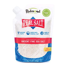 Load image into Gallery viewer, Redmond Real Salt - Ancient Fine Sea Salt, Unrefined Mineral Salt, 16 Ounce Pouch (1 Pack)