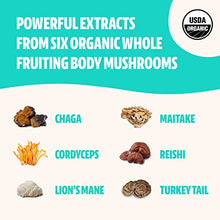 Load image into Gallery viewer, FreshCap Ultimate Mushroom Complex Powder - Lions Mane, Reishi, Cordyceps, Chaga, Turkey Tail, Maitake Supplements - For Immunity, Energy, Memory & Focus - Add to Coffee/Tea/Smoothies (60 Servings)