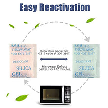 Load image into Gallery viewer, 45 Pcs 5 Gram Silica Gel Packs, Transparent Desiccant, Desiccant Packets for Storage, Moisture Packs for Spices Jewelry Shoes Boxes Electronics Storage, Food Safe