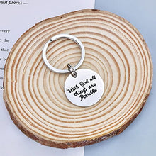 Load image into Gallery viewer, SANNYRA Christian Keychain with God All Things are Possible Inspirational Christian Keychain Gifts