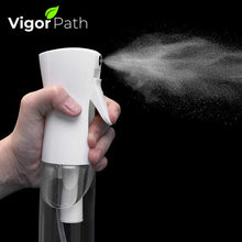 Load image into Gallery viewer, VIGOR PATH Hair Empty Spray Bottle - Continuous Nano Fine Mist Sprayer - Reusable Beauty Bottle - Cleaning, Hairstyling & Plants 5oz/150 ml (Pack of 2)