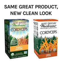 Load image into Gallery viewer, Host Defense, Cordyceps Capsules, Energy and Stamina Support, Mushroom Supplement, Unflavored, 120