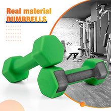 Load image into Gallery viewer, Portzon Weights Dumbbells 10 Colors Options Compatible with Set of 2 Neoprene Dumbbells Set,1-15 LB, Anti-Slip, Anti-roll, Hex Shape Pink