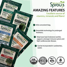 Load image into Gallery viewer, Nature Jims Sprouts Broccoli Sprout Seeds - Certified Organic Broccoli Sprouting Seeds for Indoor/Outdoor Use - Rich in Sulforaphane Healthy, Nutritious Broccoli Seeds Sprout in 5 Days - 8oz