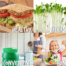 Load image into Gallery viewer, Handy Pantry Complete Sprouting Kit | "Sprout Garden" 3 Tray Sprouter, SG.52 | BPA Free Stackable Sprouting System | Includes Printed Instructions & Organic Sprouting Seeds