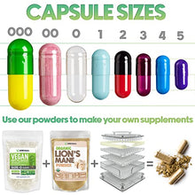 Load image into Gallery viewer, XPRS Nutra Size 000 Empty Capsules - 1000 Count Clear Empty Vegan Capsules - Vegetarian Empty Pill Capsules - DIY Vegetable Capsule Filling - Veggie Pill Capsules Empty Caps Pills