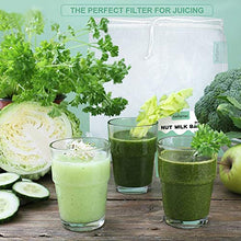 Load image into Gallery viewer, Bellamei Nut Milk Bag Reusable Food Strainer Nut Bags for Straining Almond/Soy Milk Greek Yogurt Professional for Cold Brew Coffee Tea Beer Celery Juice Fine Nylon Mesh(3 pack-8"x12"/10"x12"/13"x13")