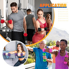 Load image into Gallery viewer, Portzon Weights Dumbbells 10 Colors Options Compatible with Set of 2 Neoprene Dumbbells Set,1-15 LB, Anti-Slip, Anti-roll, Hex Shape Pink