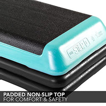 Load image into Gallery viewer, The Step (Made in USA) Original Aerobic Platform for Total Body Fitness – Health Club Size,Teal,F1010W, No DVD