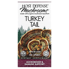Load image into Gallery viewer, Host Defense, Turkey Tail Capsules, Natural Immune System and Digestive Support, Mushroom Supplement, Unflavored, 120