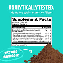 Load image into Gallery viewer, FreshCap Ultimate Mushroom Complex Powder - Lions Mane, Reishi, Cordyceps, Chaga, Turkey Tail, Maitake Supplements - For Immunity, Energy, Memory & Focus - Add to Coffee/Tea/Smoothies (60 Servings)