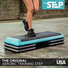 Load image into Gallery viewer, The Step (Made in USA) Original Aerobic Platform for Total Body Fitness – Health Club Size,Teal,F1010W, No DVD