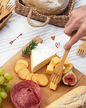 Load image into Gallery viewer, Bamboo Cutlery Set 18-Pieces Bamboo Forks Spoons & Knives - Reusable Bamboo Flatware for Picnic Party Travel or Hiking Bamboo Utensil Cutlery Set - Wooden Compostable Silverware with Travel Pouch Bag