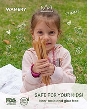 Load image into Gallery viewer, Bamboo Cutlery Set 18-Pieces Bamboo Forks Spoons & Knives - Reusable Bamboo Flatware for Picnic Party Travel or Hiking Bamboo Utensil Cutlery Set - Wooden Compostable Silverware with Travel Pouch Bag