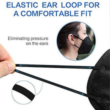 Load image into Gallery viewer, HUHETA KN95 Face Masks, Packs of 30 Black Mask, 5-Layers Mask Protection, Protective Cup Dust Masks for Outdoor Indoor Use