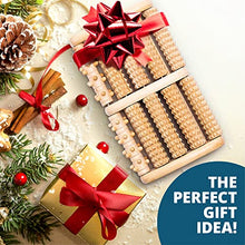 Load image into Gallery viewer, TheraFlow Foot Massager for Plantar Fasciitis Relief, Relaxation Gifts for Women, Men - Foot Roller for Foot Pain, Neuropathy, Heel Spur Pain, Stress Relief, Reflexology Tool - Wooden (Large)