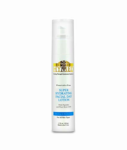 Hylunia Super Hydrating Facial Day Lotion - Shea Butter, Hyaluronic Acid Serum - Natural Vegan Skin Repair - 1.7 fl oz