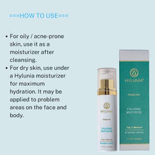 Load image into Gallery viewer, Hylunia Hyaluronic Oil Free Moisturizer - 1.7 fl oz - Anti-Aging - Hyaluronic Acid Serum - Natural Vegan Skin Repair
