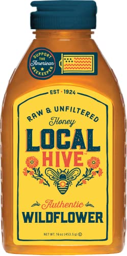 Local Hive Authentic Wildflower Raw & Unfiltered Honey, 16oz