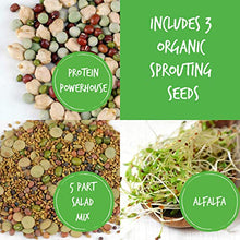Load image into Gallery viewer, Handy Pantry Complete Sprouting Kit | &quot;Sprout Garden&quot; 3 Tray Sprouter, SG.52 | BPA Free Stackable Sprouting System | Includes Printed Instructions &amp; Organic Sprouting Seeds
