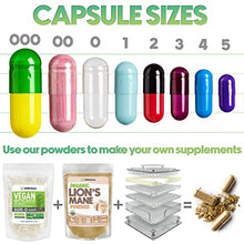 Load image into Gallery viewer, XPRS Nutra Size 000 Empty Capsules - 1000 Count Clear Empty Vegan Capsules - Vegetarian Empty Pill Capsules - DIY Vegetable Capsule Filling - Veggie Pill Capsules Empty Caps Pills
