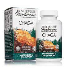 Load image into Gallery viewer, Host Defense, Chaga Capsules, Antioxidant and DNA Support, Mushroom Supplement, Unflavored, 120
